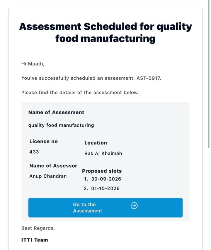 Assessment MOIT ITTI